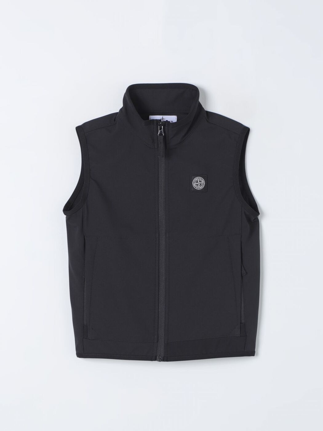 ストーンアイランド 【本日5の付く日ポイント4倍!】 STONE ISLAND JUNIOR ストーン アイランド ブラック Black コート ボーイズ 春夏2024 G0127 【関税・送料無料】【ラッピング無料】 gi