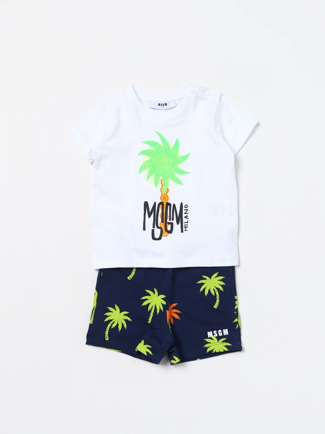 【楽天スーパーSALE!!15000円以上1000円OFFクーポン対象】 MSGM KIDS エムエスジーエム ホワイト White ベビーウェア ベビーユニセックス 春夏2024 S4MSNBTR305 【関税・送料無料】【ラッピング無料】 gi