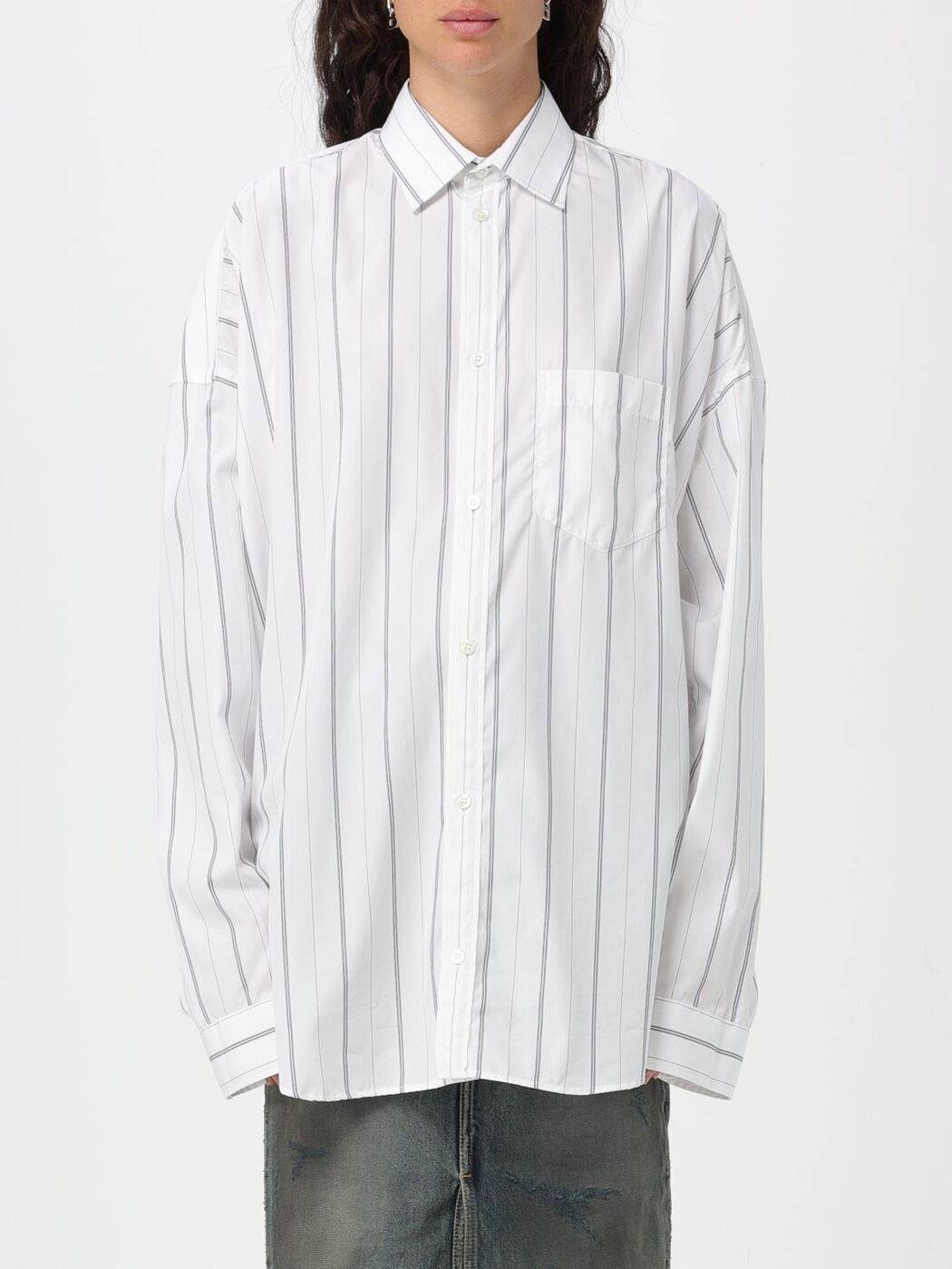1000OFF!! Х󥷥 BALENCIAGA  ǥ ۥ磻 Shirts 725395TOM06 W...