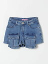 ミスブルマリン MISS BLUMARINE ショートパンツ パンツ ショーツ ガールズ ブルー Shorts IA4043D4448 Denim 関税 送料無料 ラッピング無料 2024SS gi