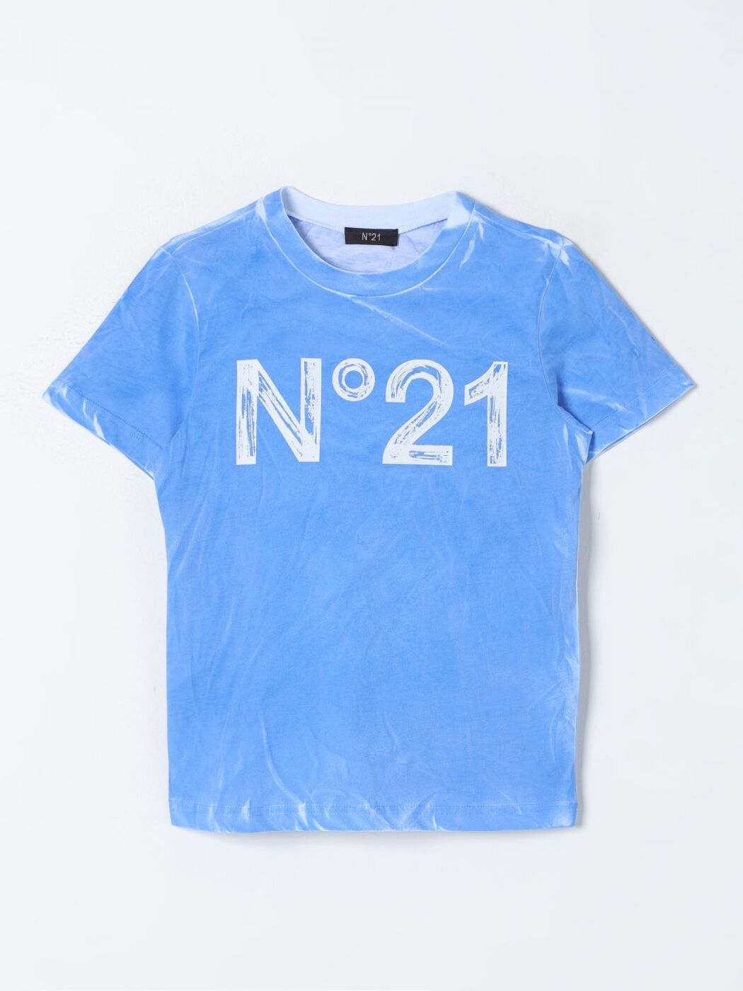 N 21 ヌメロ ヴェントゥーノ ブルー Blue Tシャツ ボーイズ 春夏2024 N21917N0335 【関税・送料無料】..
