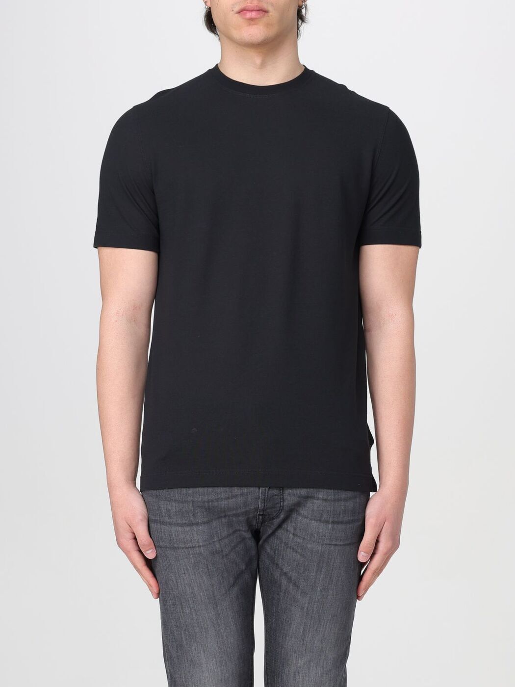 ݥȺ4!! Ρ ZANONE T  ֥å T-shirts 812597ZG380 Black ...