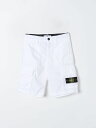 【15,000円以上1,000円OFF!!】 STONE ISLAND JUNIOR ストーン アイランド ホワイト White ショーツ ボーイズ 春夏2024 L0401 【関税・送料無料】【ラッピング無料】 gi