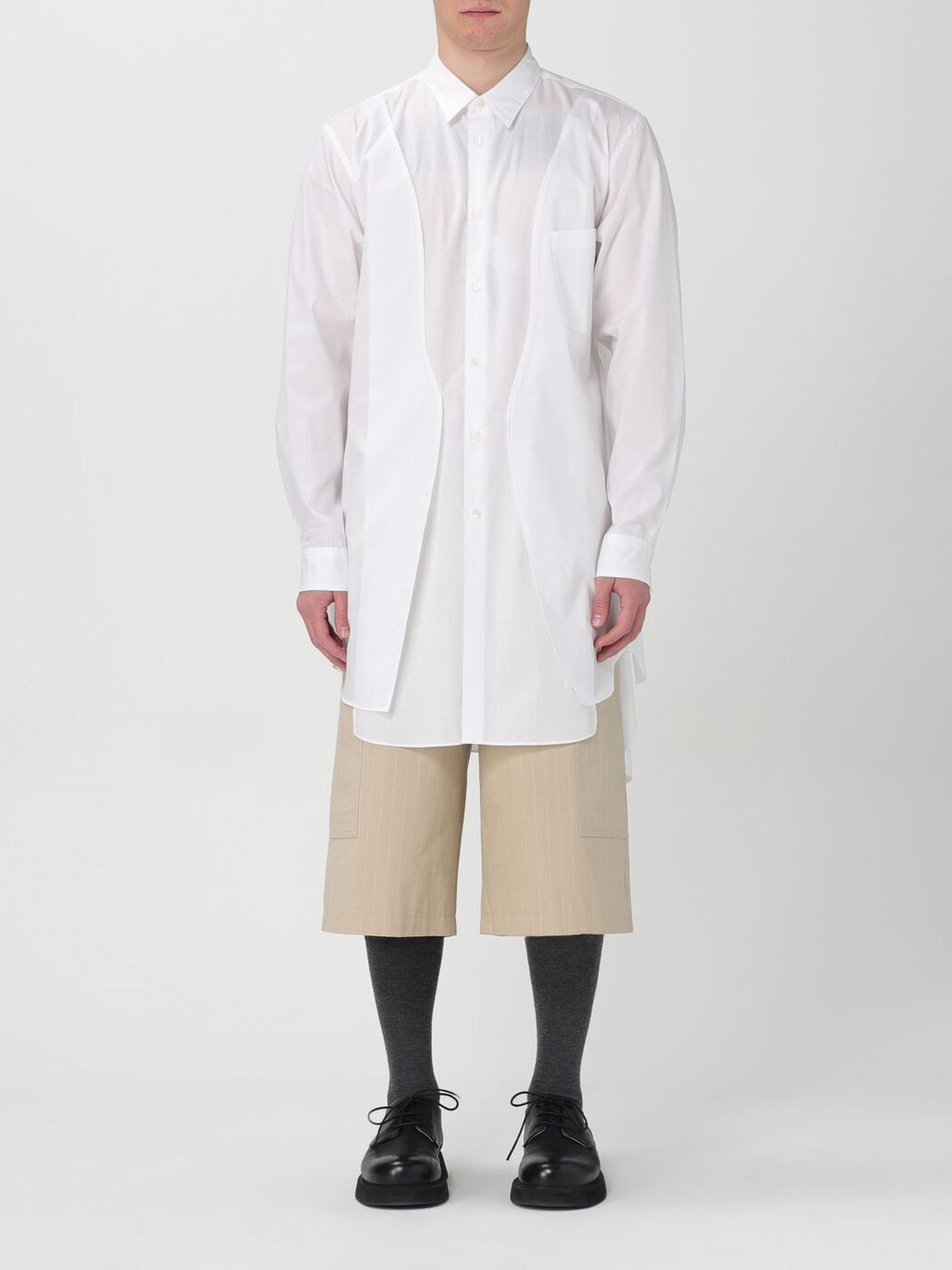 COMME DES GARCONS HOMME PLUS コムデギャルソン オム プリュス ホワイト White シャツ メンズ 春夏2024 PMB023051 【関税・送料無料】【ラッピング無料】 gi