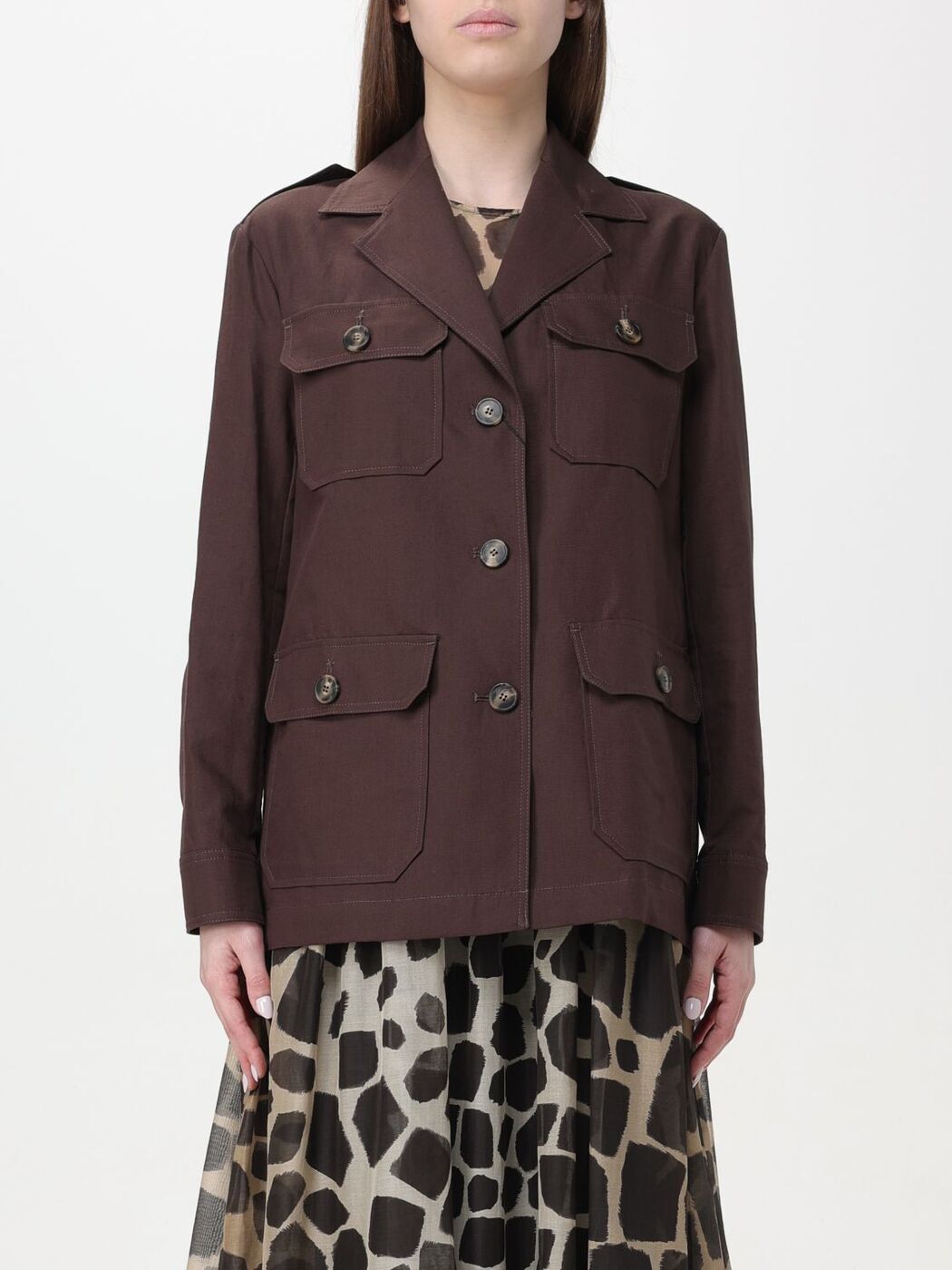 WEEKEND MAX MARA ウィークエンド マックス マーラ ブラウン Brown ジャケット レディース 春夏2024 2415041013600 【関税・送料無料】【ラッピング無料】 gi