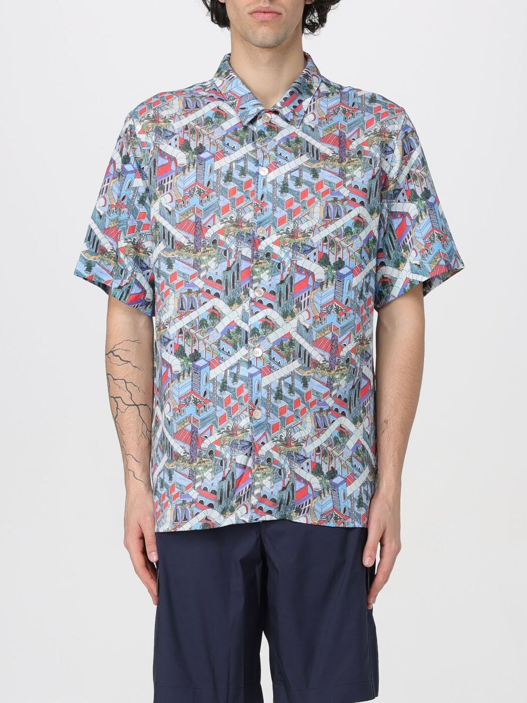 【15,000円以上1,000円OFF!!】 PAUL SMITH ポールスミス レッド Red シャツ メンズ 春夏2024 M2R695UM21963 【関税・送料無料】【ラッピング無料】 giのサムネイル
