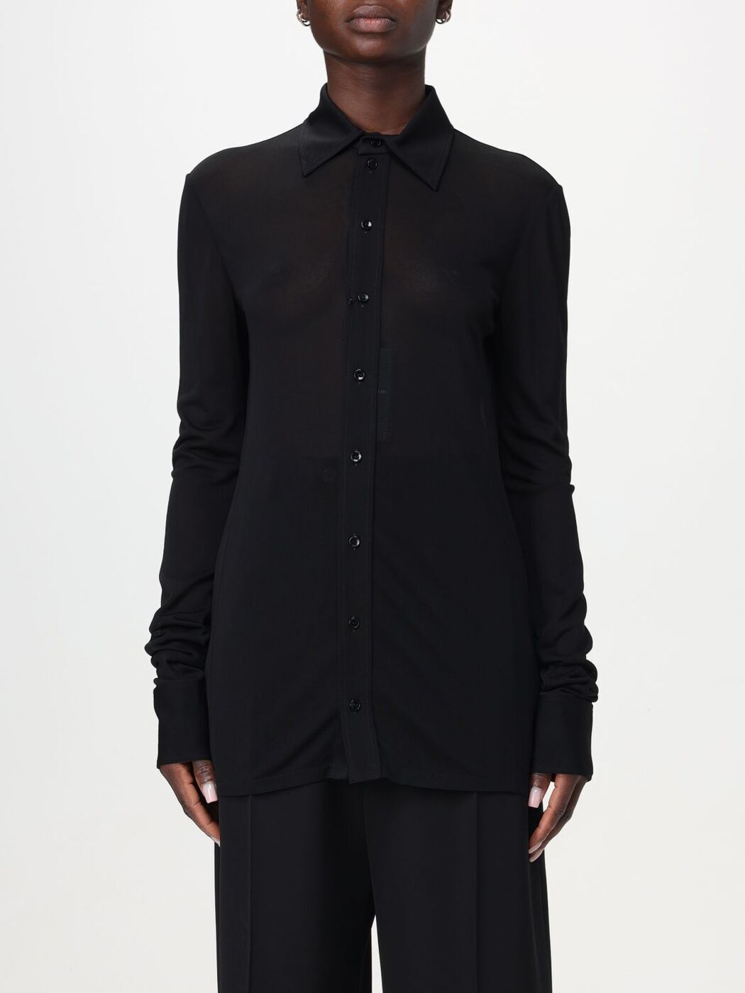   SAINT LAURENT PARIS  ǥ ֥å Shirts 773498Y5I35 Black ...