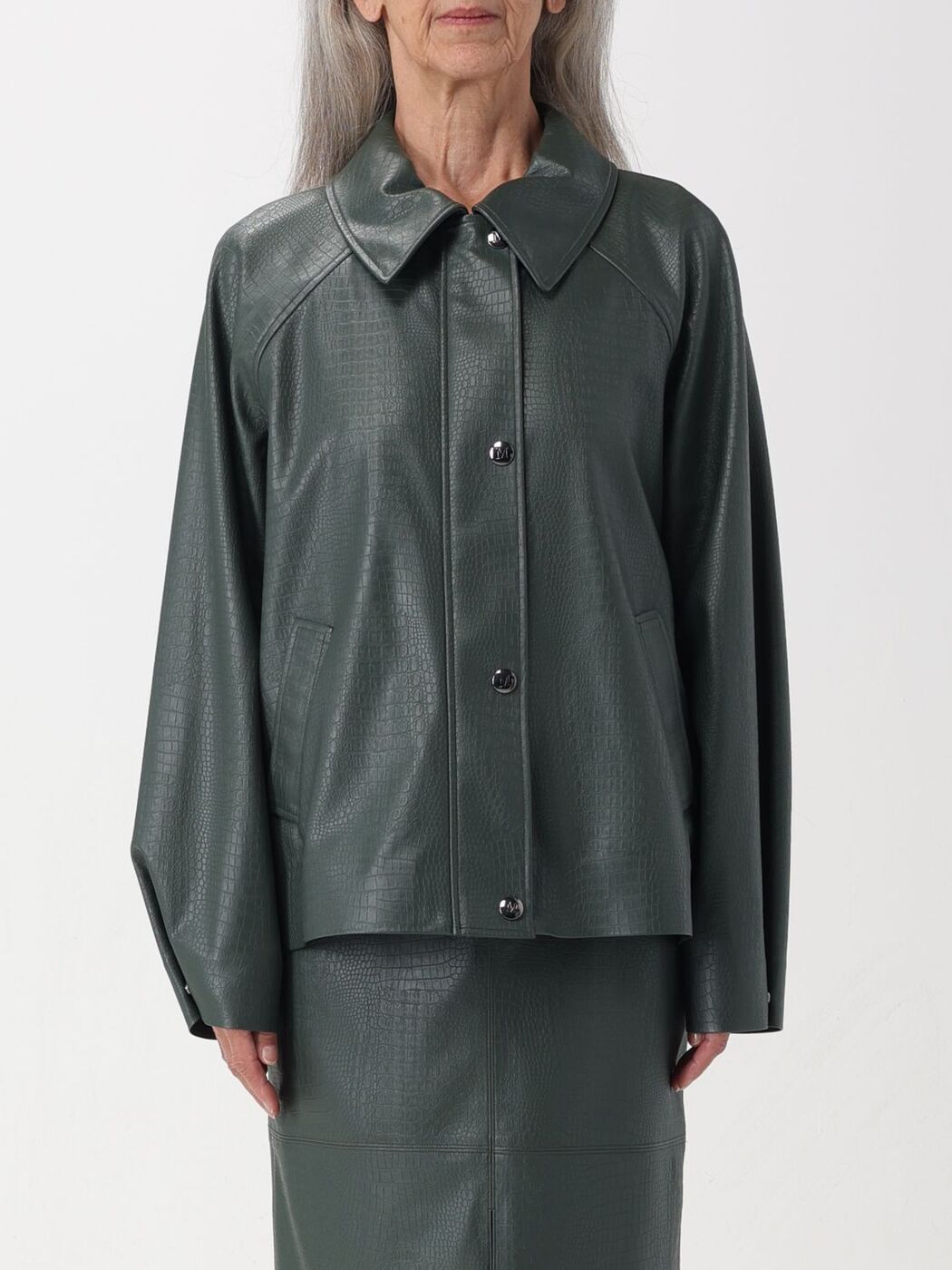 【土日限定クーポン配布中！】 MAX MARA LEISURE マックスマーラレジャー グリーン Green ジャケット レディース 春夏2024 2416911027600 【関税・送料無料】【ラッピング無料】 gi