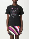 【15,000円以上1,000円OFF!!】 EMILIO PUCCI エミリオ プッチ ブラック Black Tシャツ レディース 春夏2024 4HTP754H983 【関税・送料無料】【ラッピング無料】 gi