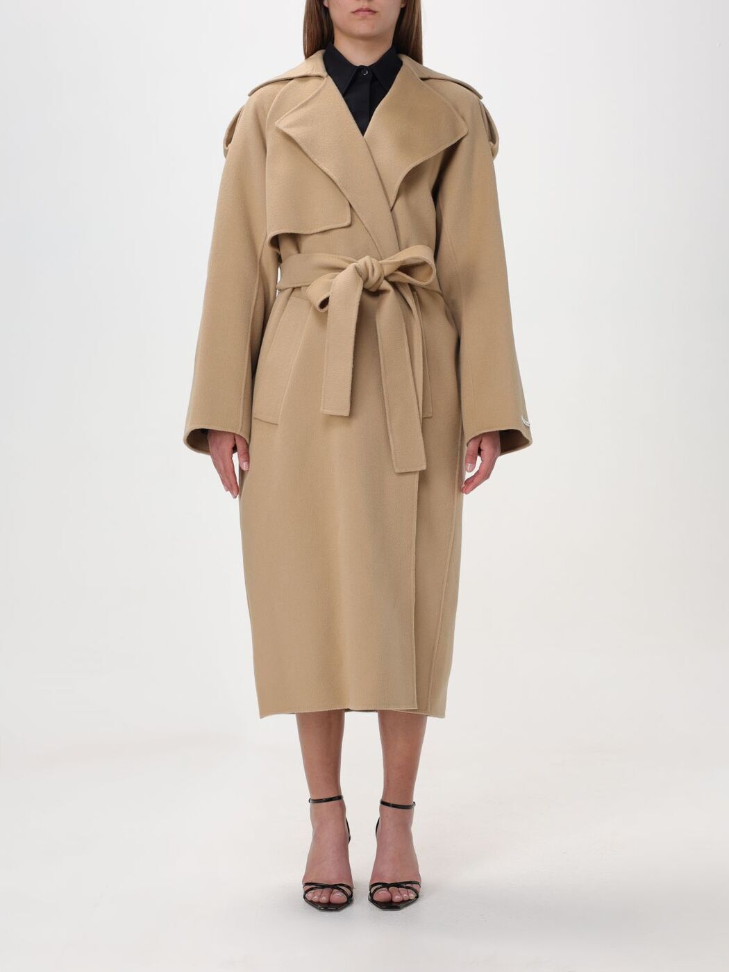 【0のつく日は全商品ポイント4倍】 SPORTMAX スポーツマックス ベージュ Beige コート レディース 春夏2024 2412011051600 【関税・送料無料】【ラッピング無料】 gi