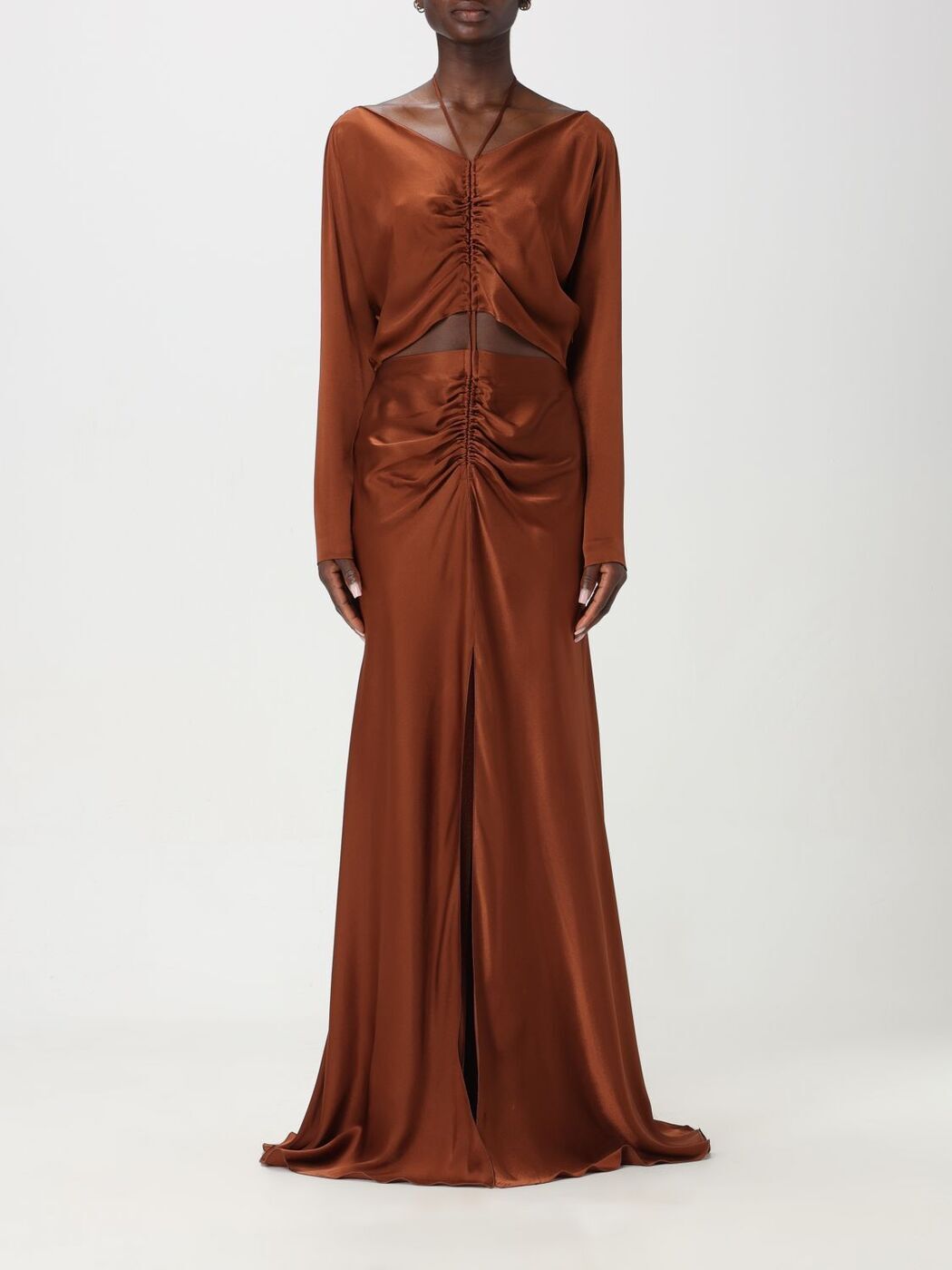 ALBERTA FERRETTI アルベルタ フェレッティ ブラウン Brown ドレス レディース 春夏2024 0414119  gi