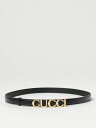 グッチ ベルト（レディース） 【0の付く日ポイント4倍】 GUCCI グッチ ブラック Black ベルト レディース 春夏2024 7516000YA0G 【関税・送料無料】【ラッピング無料】 gi