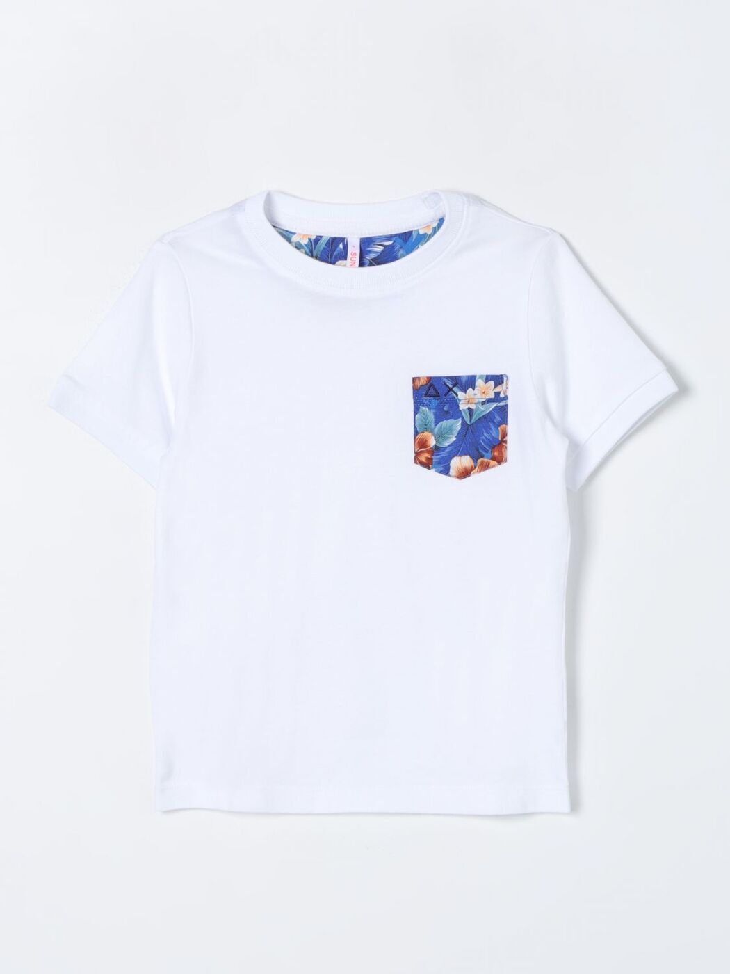 SUN 68 サンシックスティーエイト ホワイト White Tシャツ ボーイズ 春夏2024 T34302 【関税・送料無料..