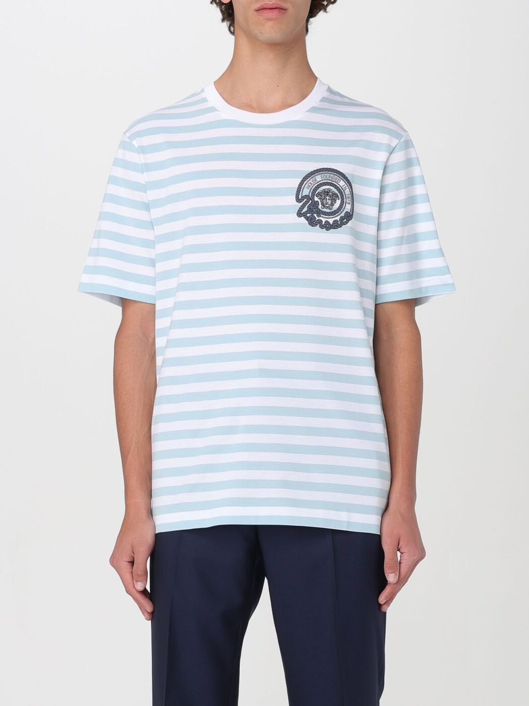 VERSACE ヴェルサーチ ホワイト White Tシャツ メンズ 春夏2024 10133021A09873 【関税・送料無料】【ラッピング無料】 gi