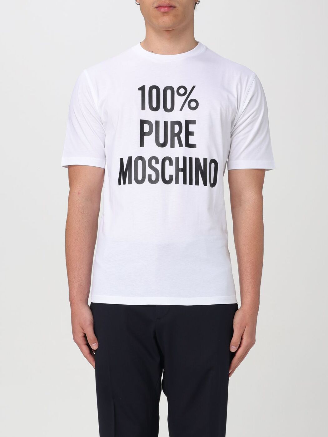 MOSCHINO モスキーノ ホワイト White Tシャツ メンズ 春夏2024 07150241 【関税・送料無料】【ラッピング無料】 gi