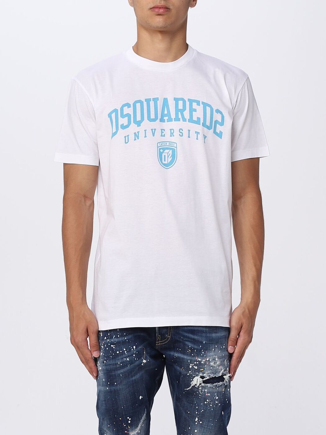 DSQUARED2 ディースクエアード ホワイト White Tシャツ メンズ 秋冬2023 S74GD1166S23009 【関税・送料無料】【ラッピング無料】 gi