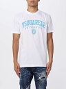 【10周年記念クーポン！P4倍！】 DSQUARED2 ディースクエアード ホワイト White Tシャツ メンズ 秋冬2023 S74GD1166S23009 【関税・送料無料】【ラッピング無料】 gi