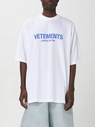 VETEMENTS ヴェトモン ホワイト White Tシャツ メンズ 春夏2024 UE64TR800W 【関税・送料無料】【ラッピング無料】 gi