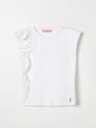 ミスブルマリン MISS BLUMARINE ポロシャツ トップス ガールズ ホワイト Polo shirts IA4080J5003 White 関税 送料無料 ラッピング無料 2024SS gi