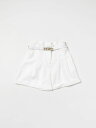 【15,000円以上1,000円OFF!!】 PINKO KIDS ピンコキッズ ホワイト White ショーツ ガールズ 春夏2024 S4PIJGBE053 【関税・送料無料】【ラッピング無料】 gi