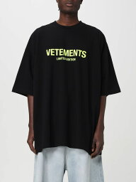 VETEMENTS ヴェトモン ブラック Black Tシャツ メンズ 春夏2024 UE64TR800X 【関税・送料無料】【ラッピング無料】 gi