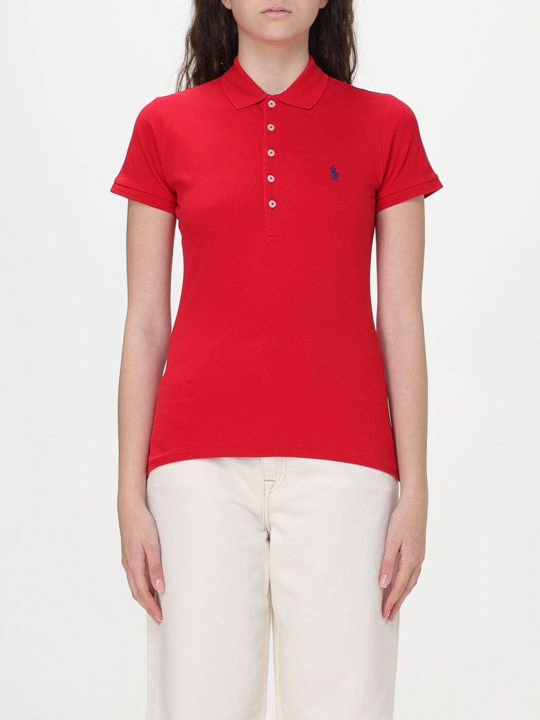 POLO RALPH LAUREN ラルフローレン レッド Red ポロシャツ レディース 春夏2024 211870245004 【関税・送料無料】【ラッピング無料】 gi