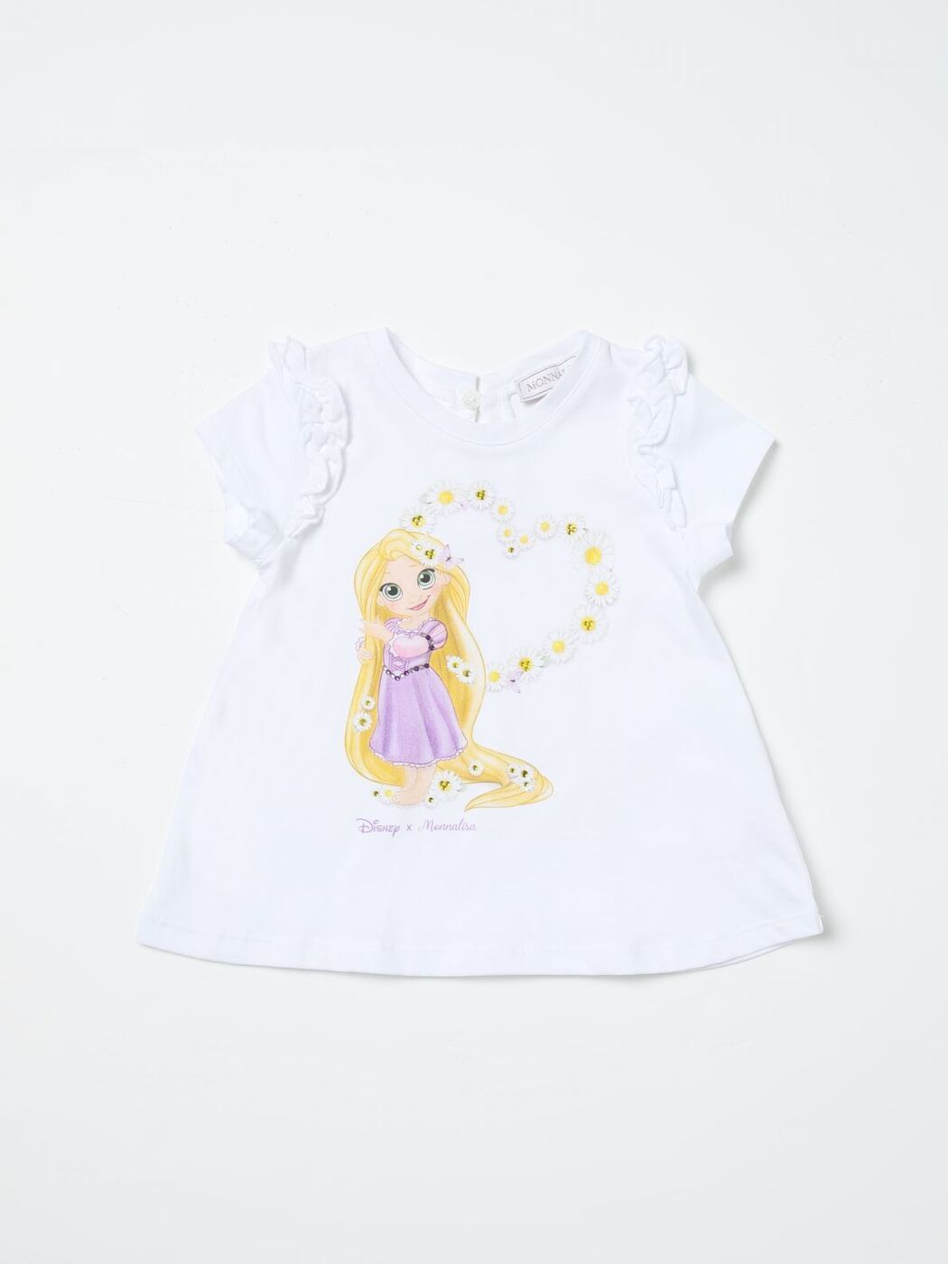 ʥꥶ MONNALISA T ȥåץ ٥ӡ˥å ۥ磻 T-shirt 39C6173003 White  ̵ åԥ̵...
