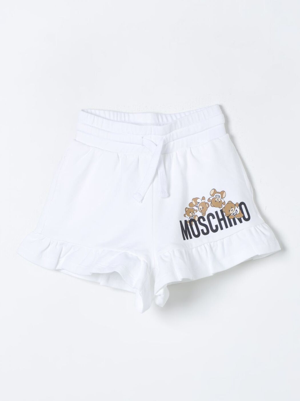 MOSCHINO KIDS モスキーノ・キッズ ホワイト White ショーツ ボーイズ 春夏2024 HDQ014LDA00 【関税・送料無料】【ラッピング無料】 gi