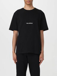 【15,000円以上ご購入で1,000円OFF！】 KARL LAGERFELD カール ラガーフェルド ブラック Black Tシャツ メンズ 春夏2024 211U1700 【関税・送料無料】【ラッピング無料】 gi