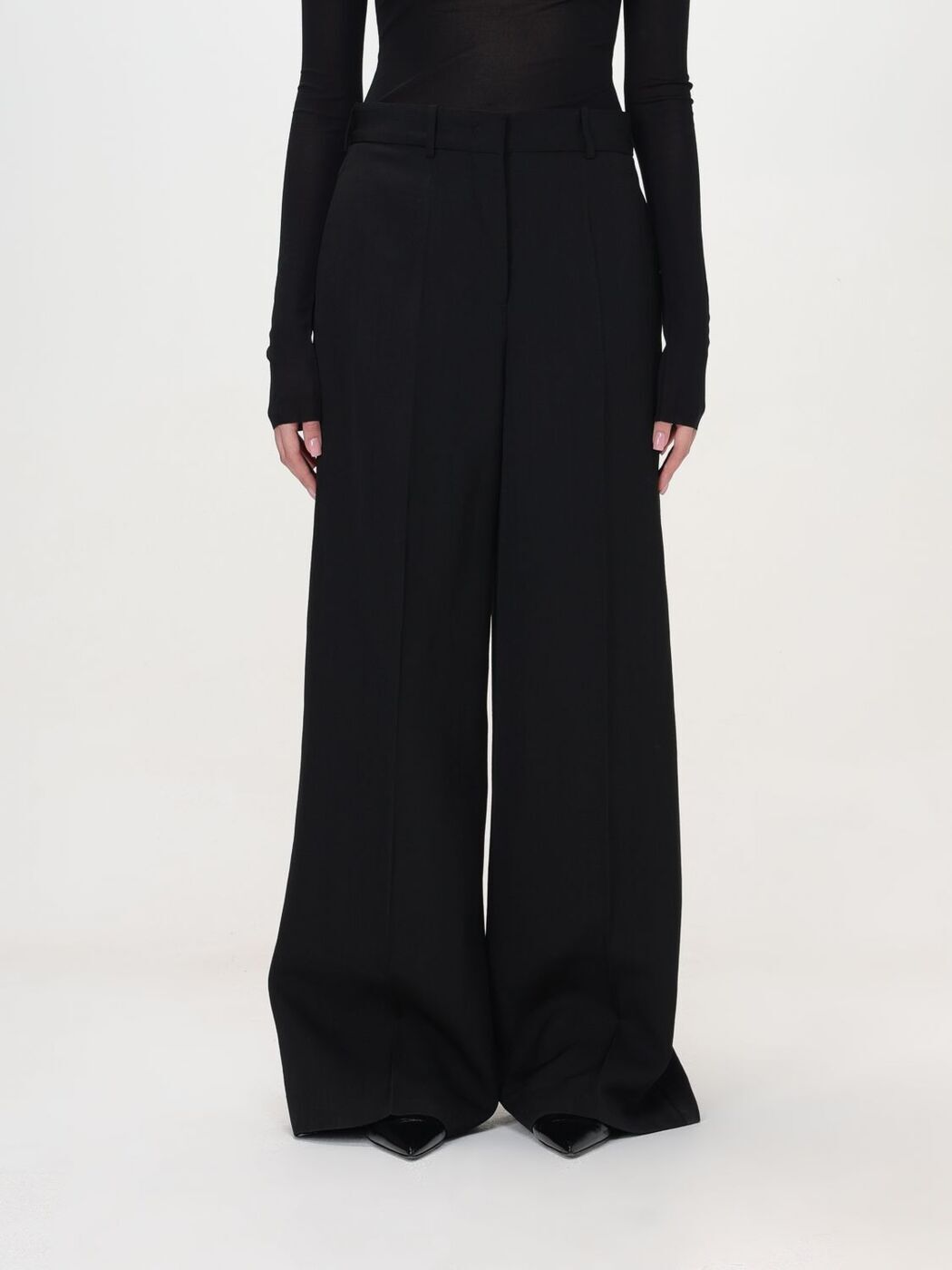 【土日限定クーポン配布中！】 JIL SANDER ジルサンダー ブラック Black パンツ レディース 春夏2024 J01KA0141J65005 【関税・送料無料】【ラッピング無料】 gi