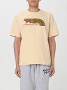 MAISON KITSUNE メゾン キツネ ベージュ Beige Tシャツ メンズ 春夏2024 MM00113KJ0118 【関税 送料無料】【ラッピング無料】 gi