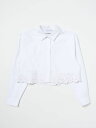  ERMANNO SCERVINO JUNIOR エルマンノシェルビーノジュニア ホワイト White シャツ ガールズ 春夏2024 SFCA013CCA276  gi