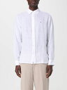 【三連休限定1000円OFF】 トミー ヒルフィガー TOMMY HILFIGER シャツ メンズ ホワイト Shirts MW0MW34602 White 関税 送料無料 ラッピング無料 2025SS gi