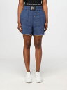 【本日ポイント4倍!!】 パーム エンジェルス PALM ANGELS デニムショーツ ショーツ レディース ブルー Denim shorts PWCB028S24FAB003 Denim 関税 送料無料 ラッピング無料 2024SS gi