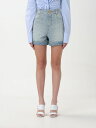 【本日ポイント4倍!!】 バルマン BALMAIN デニムショーツ ショーツ レディース ブルー Denim shorts CF1MA100DD27 Blue 関税 送料無料 ラッピング無料 2024SS gi