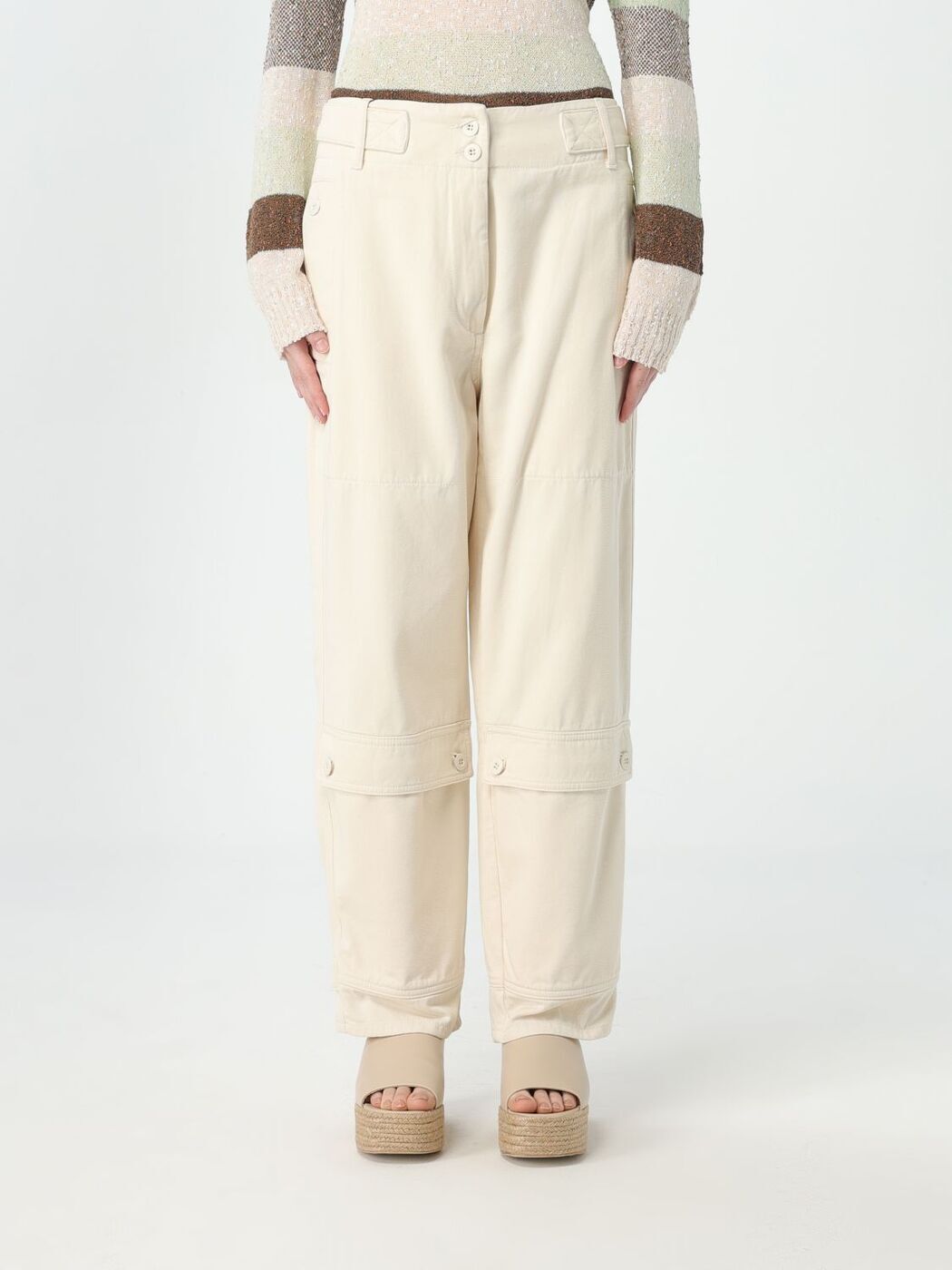 WEEKEND MAX MARA ウィークエンド マックス マーラ ホワイト White パンツ レディース 春夏2024 2415131131600 【関税・送料無料】【ラッピング無料】 gi