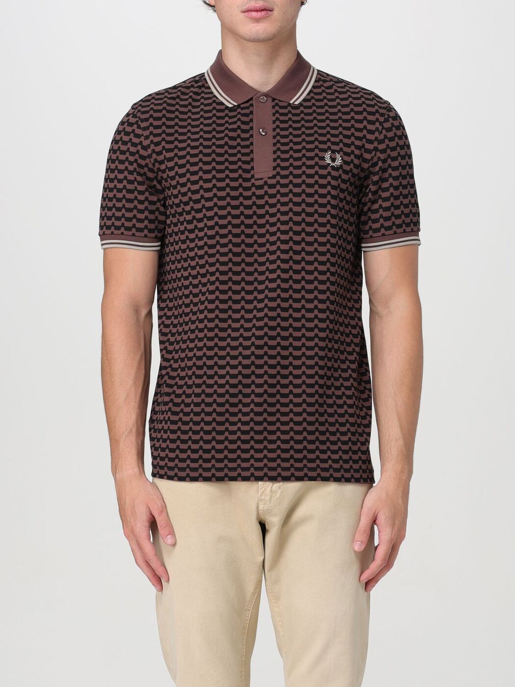 【土日限定クーポン配布中！】 FRED PERRY フレッド ペリー ブラウン Brown ポロシャツ メンズ 春夏2024 M7791 【関税・送料無料】【ラッピング無料】 gi