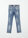 【三連休限定1000円OFF】 フィリップ プレイン PHILIPP PLEIN レギュラーフィットジーンズ デニム ボーイズ ブルー Regular fit jeans BDT0366PDE004N Blue 関税 送料無料 ラッピング無料 2024SS gi