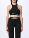 【本日ポイント4倍!!】 パーム エンジェルス PALM ANGELS Tシャツ トップス レディース ブラック T-shirts and tops PWHT001E23KNI001 Black 関税 送料無料 ラッピング無料 2024AW gi