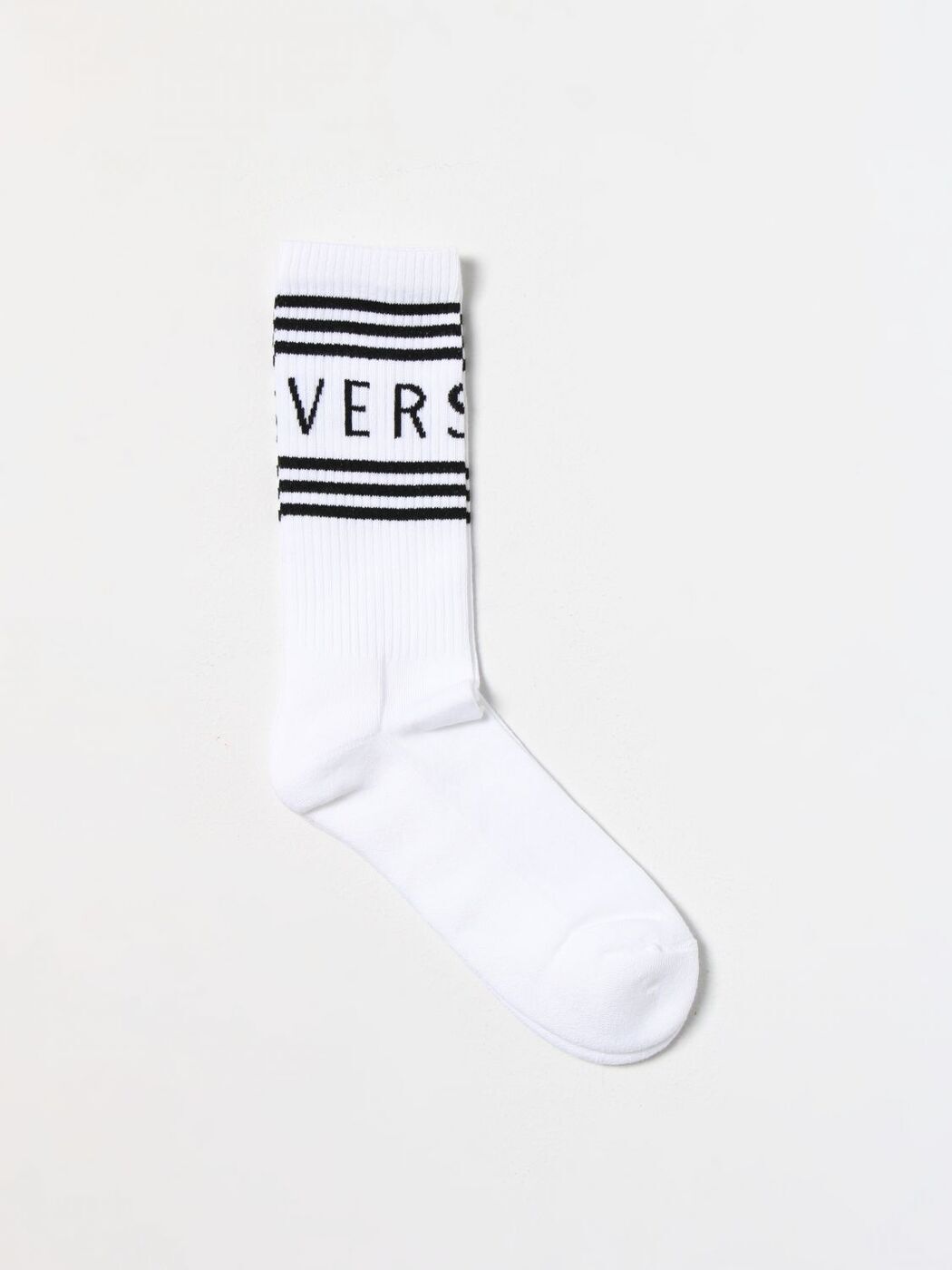 VERSACE ヴェルサーチ ホワイト White ソックス メンズ 秋冬2023 10088351A06357 【関税・送料無料】【ラッピング無料】 gi