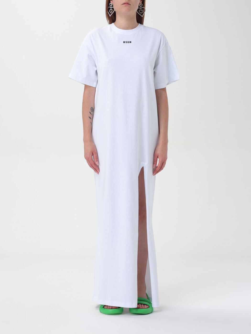 ݥȺ4!! २ MSGM ԡ ɥ쥹 ǥ ۥ磻 Dresses 3641MDA83247...