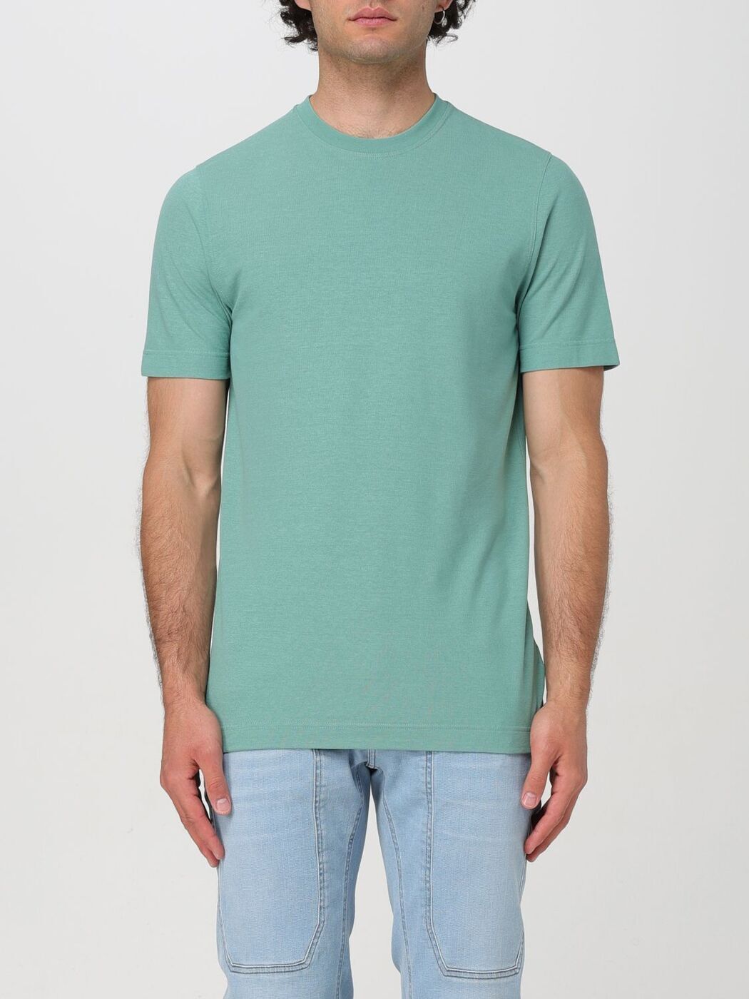 Ρ ZANONE T  T-shirts 812597ZG380 Apple Green  ̵ åԥ̵ ...