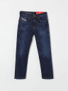 ディーゼル DIESEL レギュラーフィットジーンズ デニム ボーイズ ブルー Regular fit jeans J00809KXBMR Denim 関税 送料無料 ラッピング無料 2025AW gi