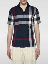 【本日ポイント4倍!!】 バーバリー BURBERRY シャツ メンズ ブルー Shirts 8079592 Blue 関税 送料無料 ラッピング無料 2025AW gi