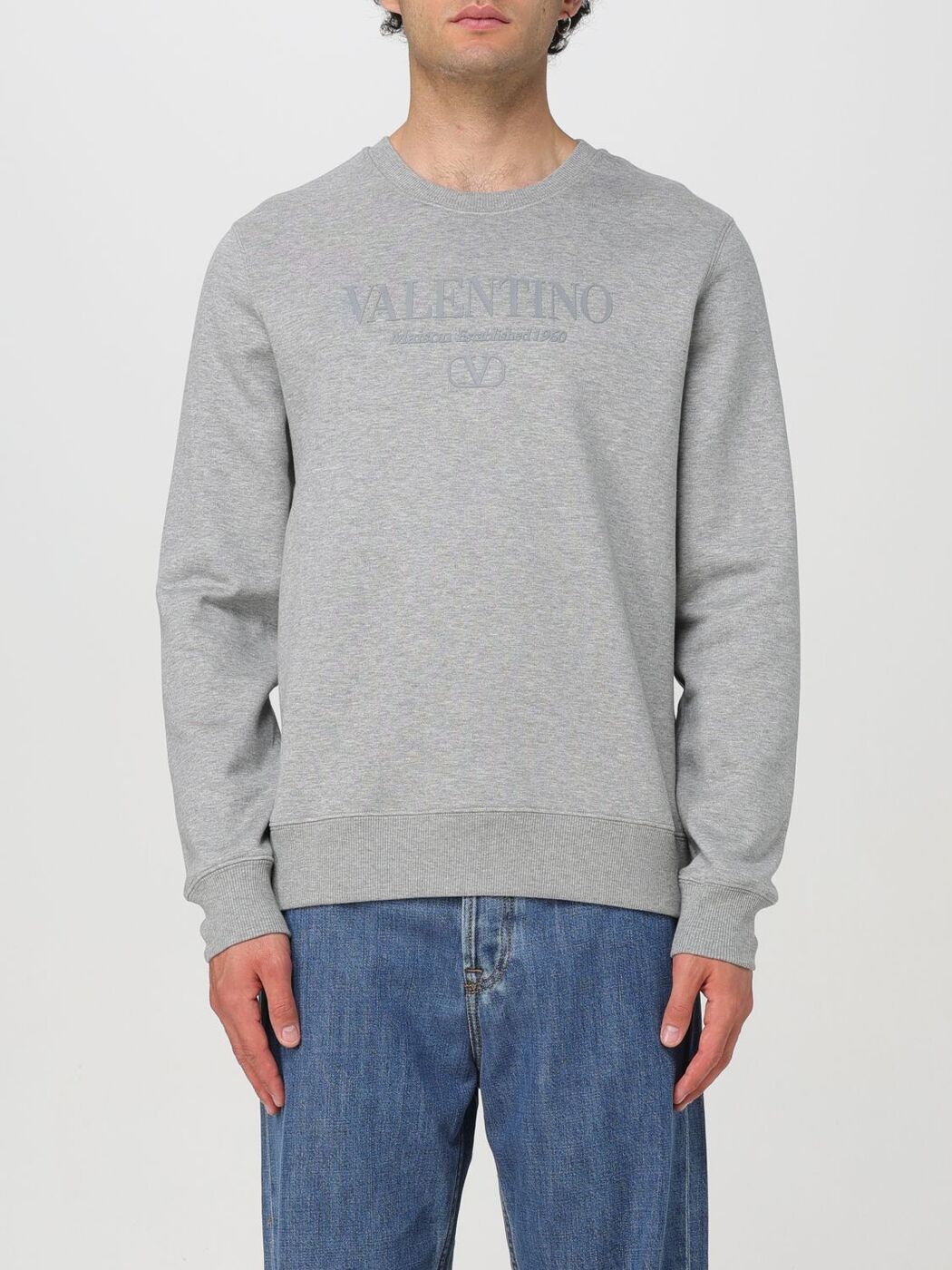 Х VALENTINO åȥ ȥ졼ʡ  졼 Sweatshirts 5V3MF27PA7G Grey ...