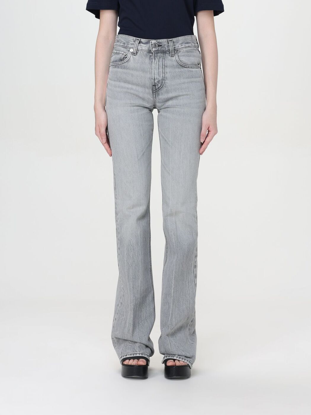ϥ HAIKURE ǥ˥ ǥ 졼 Jeans HEW03338DF118 Grey  ̵ åԥ̵ 20...
