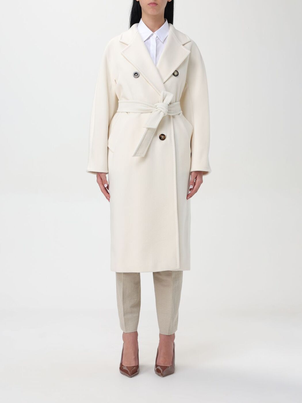 ޥå ޡ MAX MARA ȥ  ǥ ۥ磻 Coats and trench coats 2421018011600 White  ̵ åԥ̵ 2025AW gi