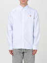 【三連休限定1000円OFF】 メゾン キツネ MAISON KITSUNE シャツ メンズ ブルー Shirts MM00413WC2010 Blue 関税 送料無料 ラッピング無料 2024SS gi
