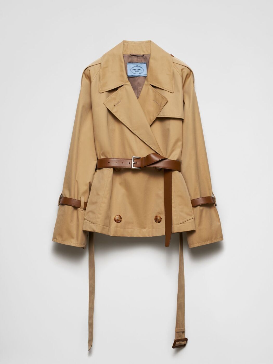 【1000円OFFクーポン配布中！】 プラダ PRADA トレンチコート コート レディース Coats and trench coats P655RK14ZF Honey 関税 送料無料 ラッピング無料 2025AW giのサムネイル