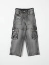 【三連休限定1000円OFF】 モナリザ MONNALISA レギュラーフィットジーンズ デニム ガールズ ブルー Regular fit jeans 19D4064020 Denim 関税 送料無料 ラッピング無料 2025AW gi